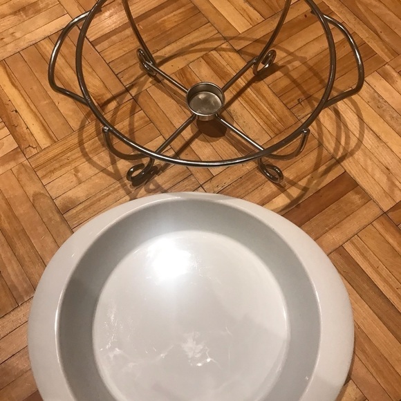 Portelan Chafing Dish Buffet Set,  white Finish Chafing Dish, Nwot​​​​​​​​​​​​ - Picture 3 of 7